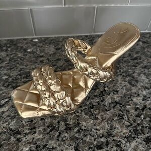 Sam Edelman gold heeled sandals